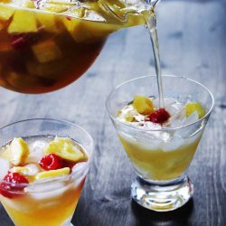 Pineapple and Raspberry Cocktail