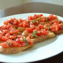 Bruschetta With Tomatoes and Basil