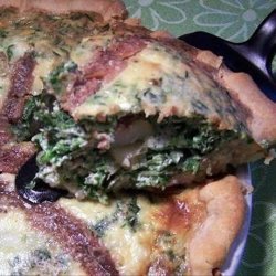 Fresh Spinach & Anchovy Tart