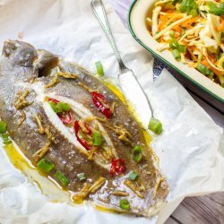 Baked Sole With a Lemon Ginger Sauce
