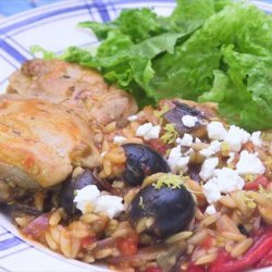 Greek Chicken With Orzo