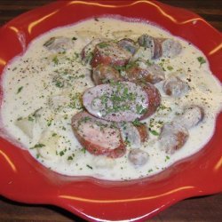 Creamy Bratwurst and Potato Soup