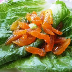Lettuce With Apricot Salad and Honey-Raspberry Dressing