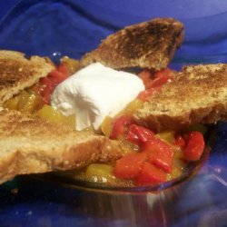 Goat Cheese & Marinated Peppers
