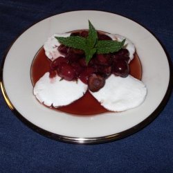 Cherry Compote over Goat Cheese