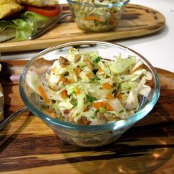Coleslaw With Apple and Honey Dressing..