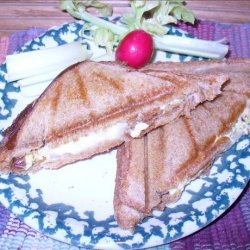 Provolone Cheese and Scrambled Egg Sandwiches