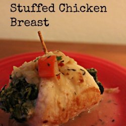 Chicken Breasts Stuffed with Goat Cheese and Spinach