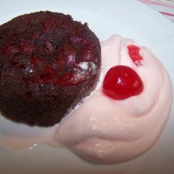 Molten Chocolate-Cherry Cakes