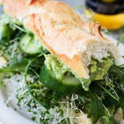 Avocado and Sprout Sandwiches