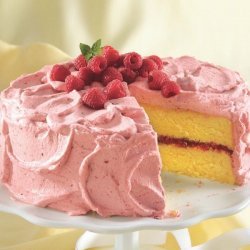 Lemon Cake With Raspberry Mousse