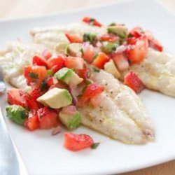 Grilled Red Snapper With Strawberry Avocado Salsa