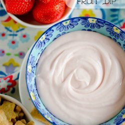 Strawberry Cream Dip for Fruit
