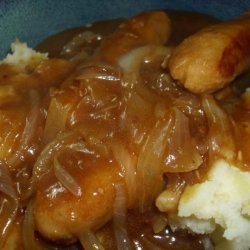 Sausages With Apple Mash