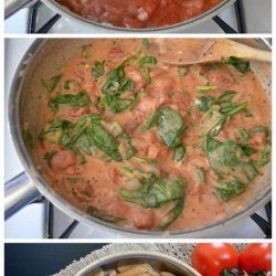 Tomato, Pasta and Spinach Soup