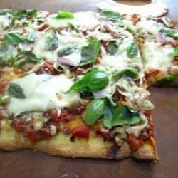 Pizza Bianca With Tomatoes and Mozzarella