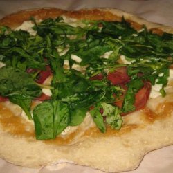 Biancoverde (Greens on White) Pizza