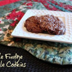 Crinkled Fudge Truffle Cookies
