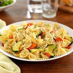 Farfalle with Zucchini, Carrots, Fennel, Marjoram and Parmigiano-Reggiano Cheese