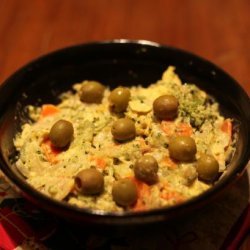 Steamed Vegetable Potato and Egg Salad