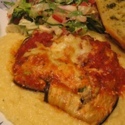Baked Eggplant and Ricotta Rolls