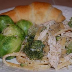 Chicken Fettuccine With Herb Cheese