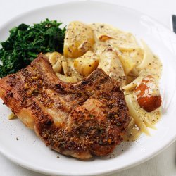 Roasted Pork With Apples and Potatoes