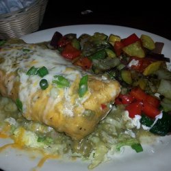 Chicken Chimichangas With Green Sauce