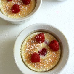 Raspberry Lemon Pudding Cake