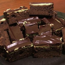 Unleavened Chocolate Mint Cake Brownies