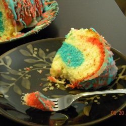 Fire Cracker Red, White and Blue Cake (Betty Crocker)