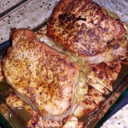 Appled Chops with Stuffing