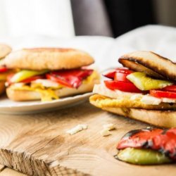Roasted Bell Pepper Sandwiches
