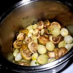 Shallots and Mushrooms With Tarragon