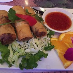 Pork Egg Rolls With Sweet and Sour Sauce