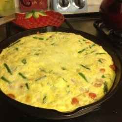Low Fat Asparagus Frittata (With Egg Beaters)