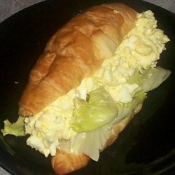 Ranch Egg Salad Croissant Sandwiches