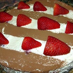 White Chocolate Strawberry Torte