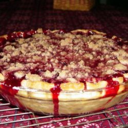 Fresh Raspberry Crumb Pie