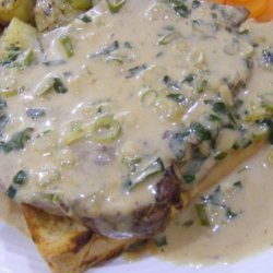 Steaks With Whiskey Cream Sauce