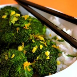 Stir Fried Broccoli With Orange and Ginger