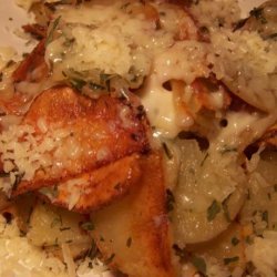 Fried Potatoes With Cheese and Herbs