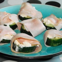 Ham and Herb Cheese Cucumber Snackers