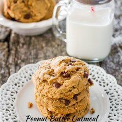 Peanut Butter Oatmeal Chocolate Chip Cookies!
