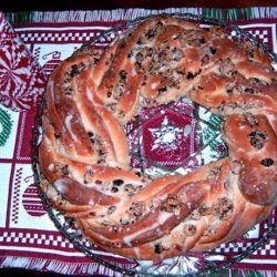 Cranberry-Almond Holiday Wreath Bread