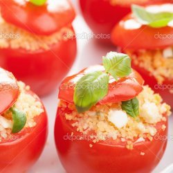 Baked Tomatoes Stuffed with Couscous and Feta