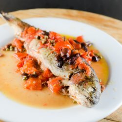 Trout with Capers and Olives