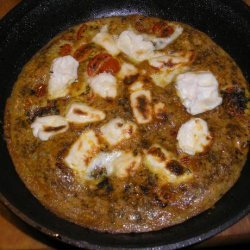 Basil, Tomato, Cream Cheese Frittata Recipe