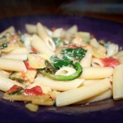 Spinach and Artichoke Penne Pasta