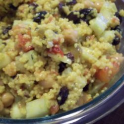 Couscous Chickpea Salad With Ginger Lime Dressing
